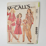 McCall's 6680 Girl's Blazer, Vest, Skirt + Pants Sewing Pattern - Size 12