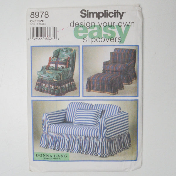 Simplicity 8978 Slipcover Sewing Pattern