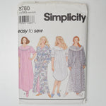 Simplicity 8780 Nightgown + Robe Sewing Pattern - Size GG (26W-32W)