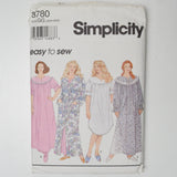 Simplicity 8780 Nightgown + Robe Sewing Pattern - Size GG (26W-32W)