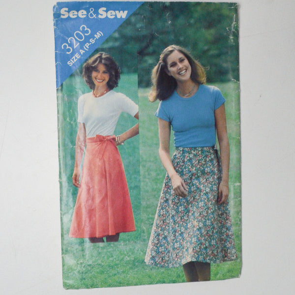 See + Sew 3203 Skirt Sewing Pattern - Size A (XS-M)