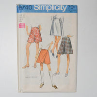 Simplicity 8740 Pantskirt Skort Sewing Pattern - Size 18