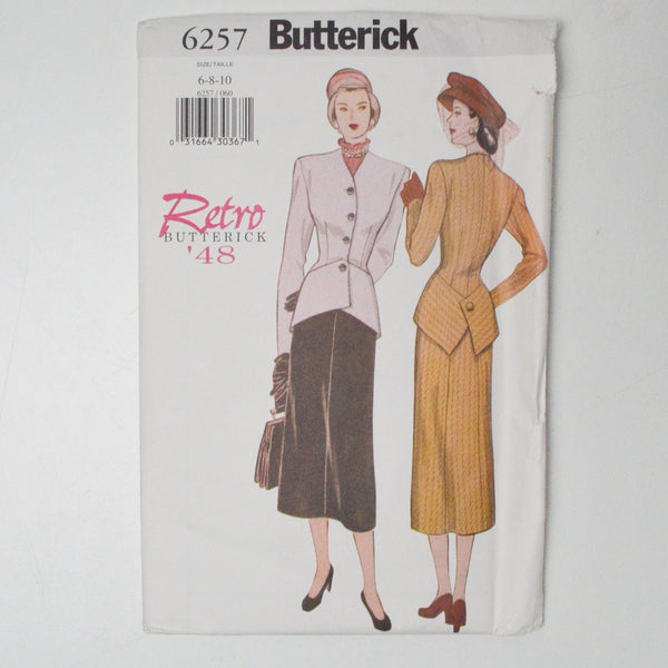 Butterick 6257 Jacket + Skirt Sewing Pattern - Size 6-10