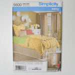 Simplicity 5600 Bedding Sewing Pattern