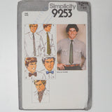 Simplicity 9253 Tie + Bow Tie Sewing Pattern