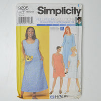 Simplicity 9295 Pullover Dress Sewing Pattern Size FF (18W-24W)