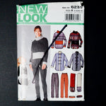 New Look 6233 Shirt, Jacket, Pants + Scarf Sewing Pattern - Size A (3-8/8-16)