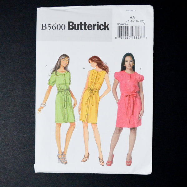 Butterick B5600 Dress Sewing Pattern - Size AA (6-12)