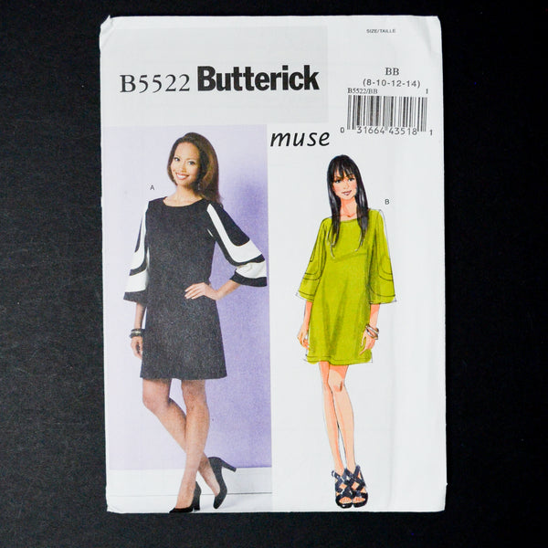 Butterick B5522 Dress Sewing Pattern - Size BB (8-14)