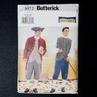 Butterick History 3072 Colonial Outfit Sewing Pattern - Size 32-36