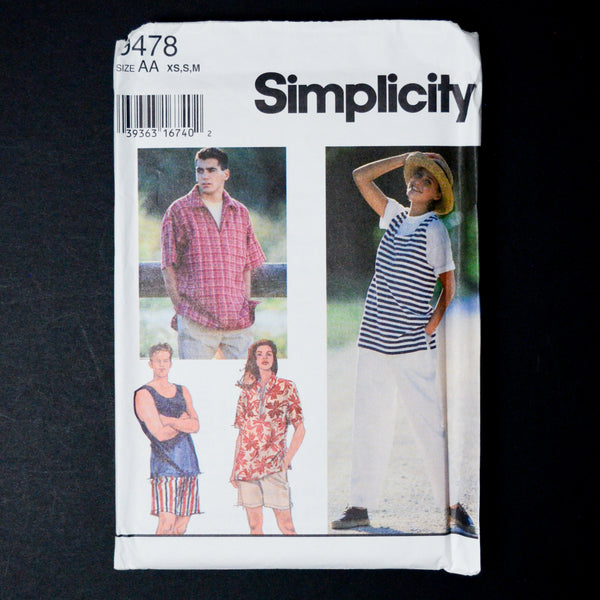 Simplicity 3478 Separates Sewing Pattern - Size AA (XS-M)