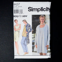 Simplicity 9437 Dress, Top + Pants Sewing Pattern - Size P (12-16)