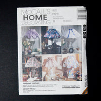 McCall's Home Decorating 6559 Lampshade Cover Sewing Pattern - One Size