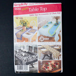 Simplicity 5530 Table Top Accessories + Chair Pad Sewing Pattern - One Size