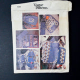 Vogue 1528 Travel Accessory Bags Sewing Pattern