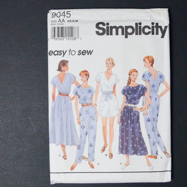 Simplicity 9045 Dress , Top + Pants Sewing Pattern - Size AA (XS-M)