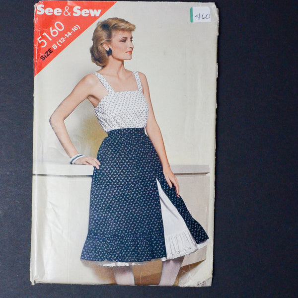 See + Sew 5160 Top + Skirt Sewing Pattern - Size B (12-16)