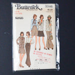 Butterick Kenzo 3346 Top, Pants, + Skirt Sewing Pattern - Size 8