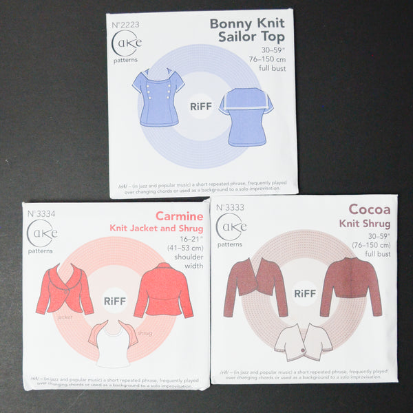 Cake Patterns Rifs Top Sewing Pattern Bundle