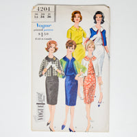 Vogue 4204 One Piece Dress + Jacket Sewing Pattern - Size 14