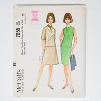 McCall's 7855 Two Piece Dress Sewing Pattern - Size 14