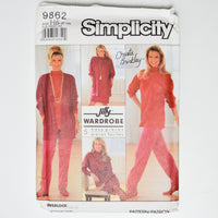 Simplicity 9862 Jiffy Wardrobe Sewing Pattern - Size H5 (6-14)