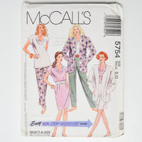 McCall's 5754 Jacket, Tunic, Top, Skirt + Pants Sewing Pattern - Sizes 8-10