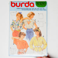 Burda 6320 Top Sewing Pattern - Sizes 10-12; Juniors 11-15
