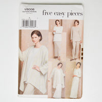 Vogue Five Easy Pieces V8006 Jacket, Tunic, Dress, Skirt + Pants Sewing Pattern - Size E (14-18)