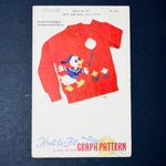 Knit to Fit Donald Duck Children's Raglan Cardigan + Pullover Pattern - Size 2-8