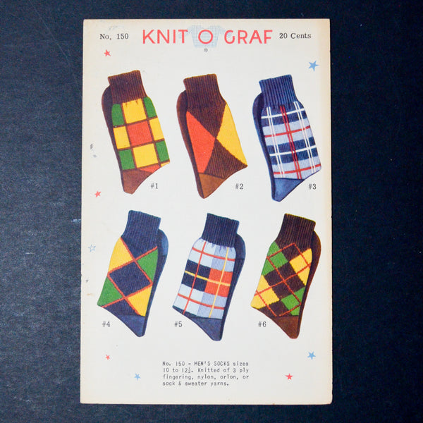 Knit O Graf No. 150 Men's Socks Knitting Pattern