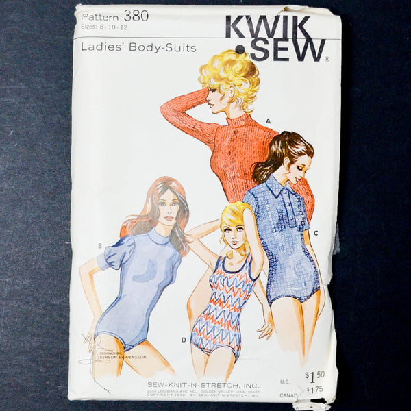 Kwik Sew 380 Body Suits Sewing Pattern - Size 8-12