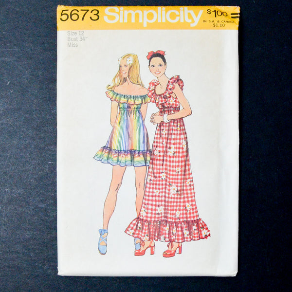 Simplicity 5673 Dress Sewing Pattern - Size 12