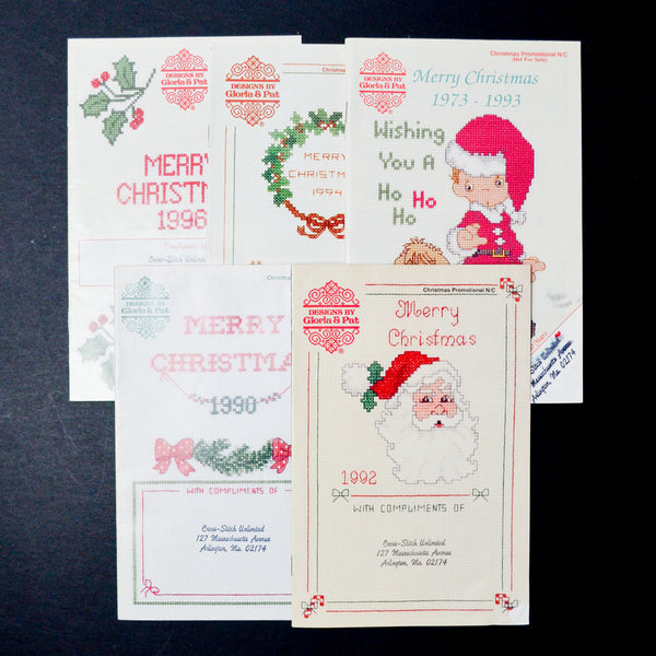 Designs by Gloria & Pat Christmas Cross Stitch Pattern Booklet Bundle - Set of 5