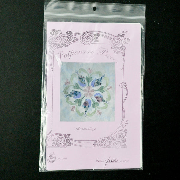 Potpourri Pieces Rosemaling Applique Quilt Block Pattern