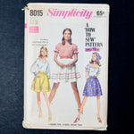 Simplicity 8015 Blouse + Skirt Sewing Pattern - Size 14