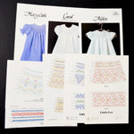 Smocking + Ribbon Weaving Pattern Bundle - Set of 8