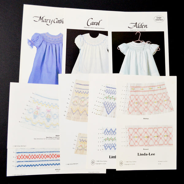 Smocking + Ribbon Weaving Pattern Bundle - Set of 8