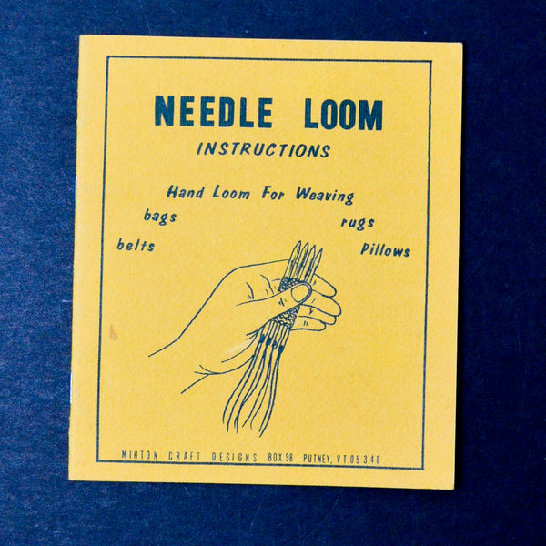 Minton Craft Designs Needle Loom Instructions Booklet