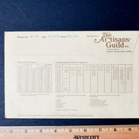 The Artisan's Guild Hot Iron Transfer Pattern No. 0712
