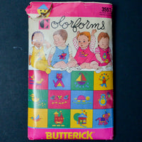 Butterick Colorforms 3557 Infant's Jumper, Overalls, and Panties Sewing Pattern - All Sizes Included