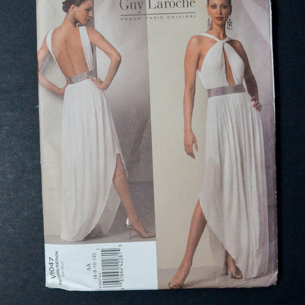 Vogue V1047 Guy Laroche Misses' Dress Sewing Pattern- Size AA (6-12) Make & Mend Vogue V1047 Guy Laroche Misses' Dress Sewing Pattern- Size AA (6-12) Make & Mend