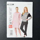 See + Sew B6407 Misses Top, Dress, + Pants Sewing Pattern - (XS-XL)