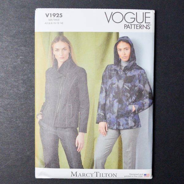 Vogue V1925 Misses Jacket in Two Lengths Sewing Pattern - Size A5 (6-14)