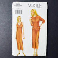 Vogue 7230 Misses Jacket + Dress Sewing Pattern - (8-12)