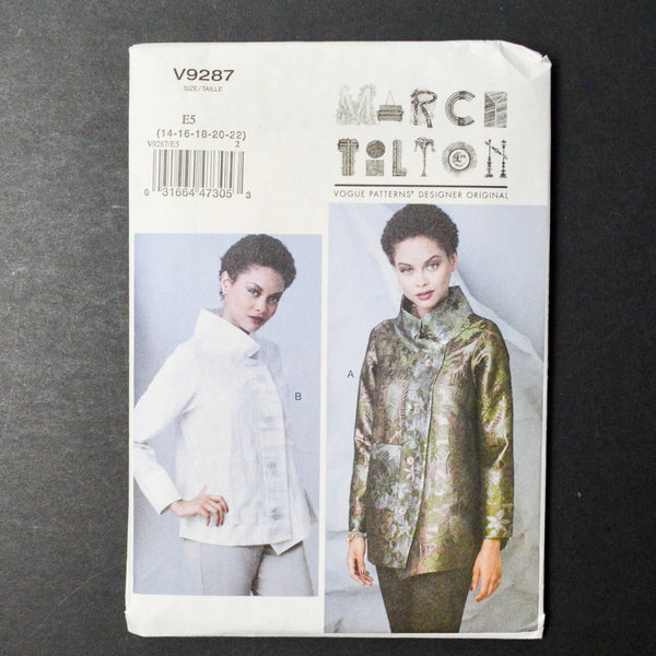 Vogue V9287 Misses Jacket Sewing Pattern - Size E5 (14-22)