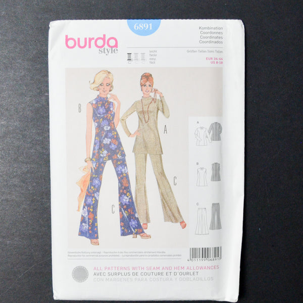 Burda Style 6891 Coordinates Sewing Pattern - (8-18)