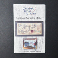 Colorado Cross Stitcher Signpost Sampler Maker + Pincushion Pattern Booklet