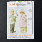 Burda 9776 Toddler Coat, Jacket + Hat Sewing Pattern