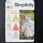 Simplicity 8953 Kids Dress Sewing Pattern - Size A (4-8)